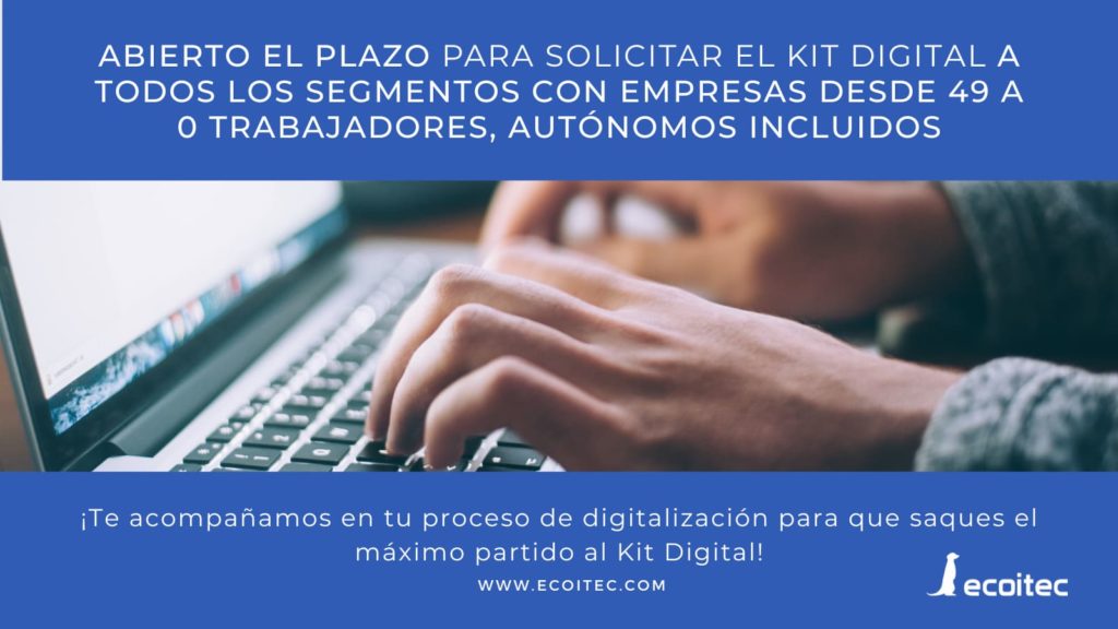 Abierto el plazo para solicitar el Kit Digital