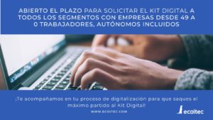 Abierto el plazo para solicitar el Kit Digital
